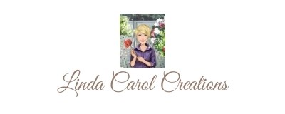 Picture of Owner and text Linda Carol Creations